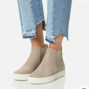 Tan color Vince mid top sneakers for sale